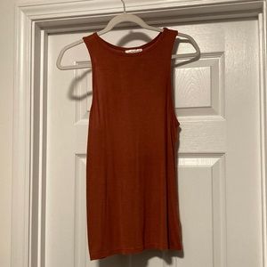 Terracotta racer back tank